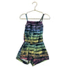 Children's Place Black & Multi-Color Tie-Dye Romper - Size 2T
