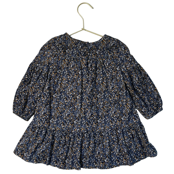 Baby Gap Navy & Tan Floral Corduroy Dress - Size 18-24 Mo