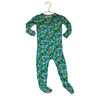 Magnetic Me Green Bear & Outdoors Print Footed One-Piece PJs - Size 9-12 Mo