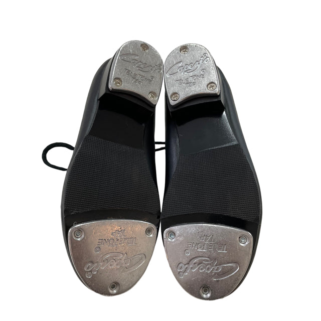 Capezio Black Tie Tap Shoes - Size 10W
