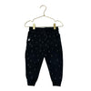 Miles The Label Black & Gray Pattern Joggers - Size 2Y