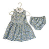 Ralph Lauren White, Yellow, Blue Floral Shirt Dress & Bloomers - Size 12 Mo