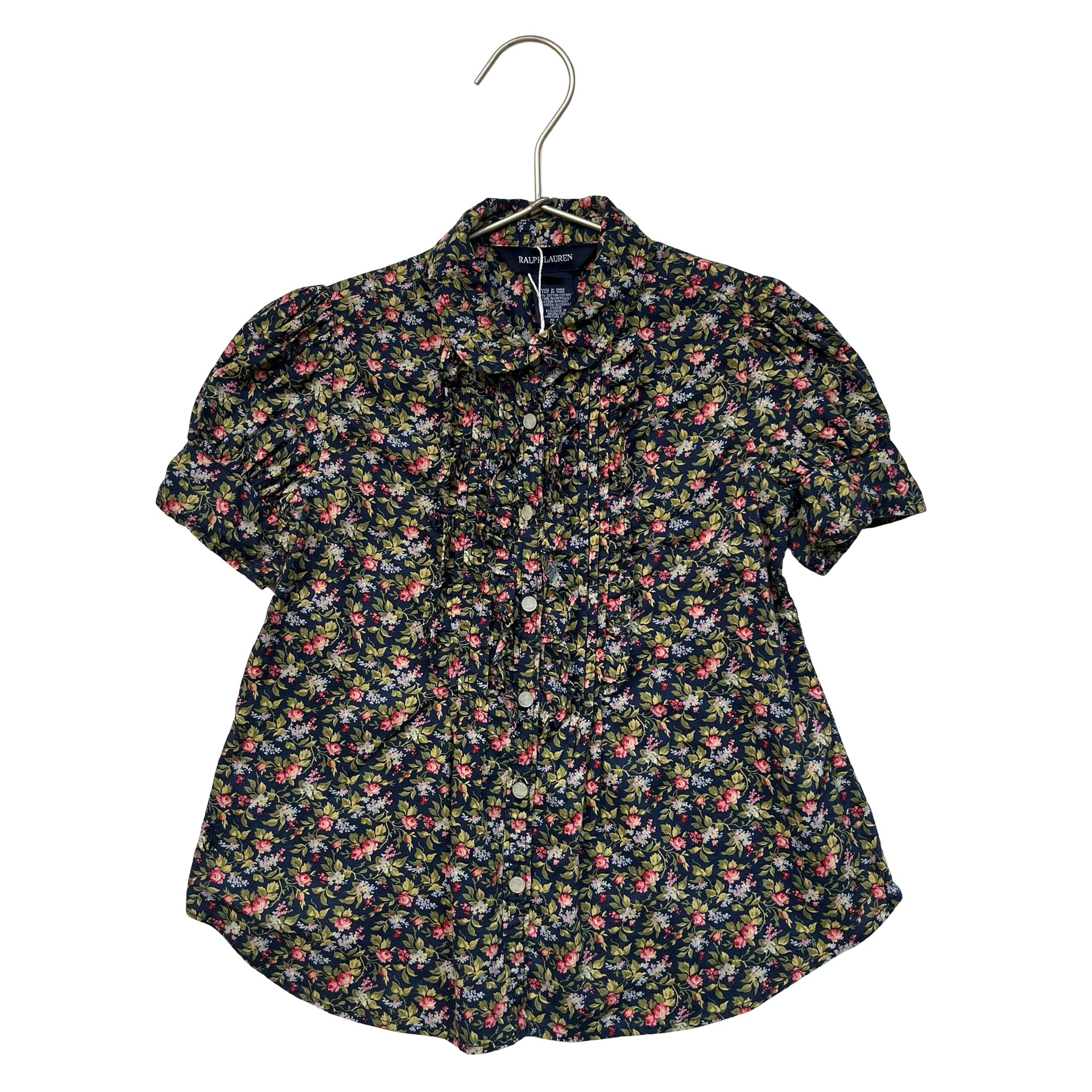 Ralph Lauren Navy Floral Blouse - Size 5