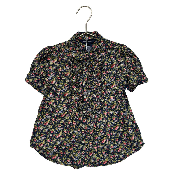 Ralph Lauren Navy Floral Blouse - Size 5