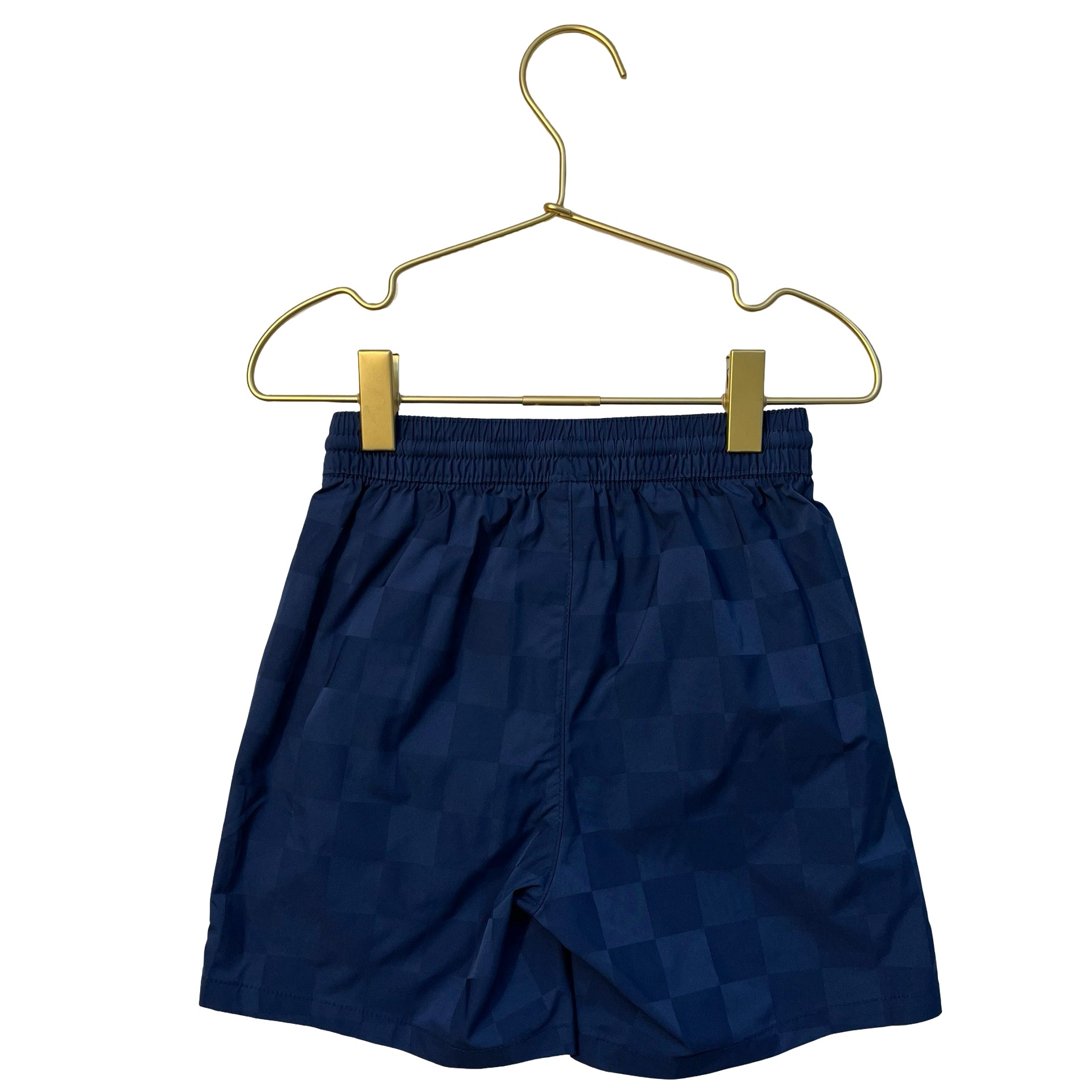 Old Navy Navy Check Soccer Graphic Shorts - Size 3T