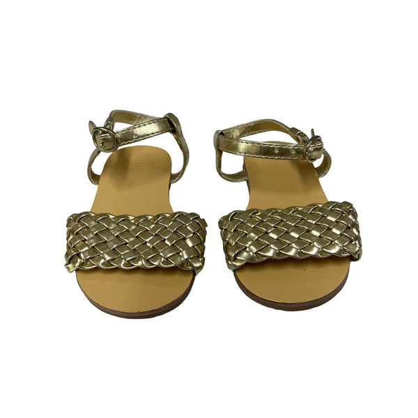 Janie and Jack Gold Sandals - Size 4