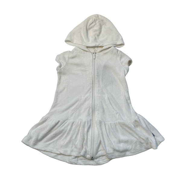 KicKee Pants White Terry Hooded Cover-Up - Size 18-24 Mo