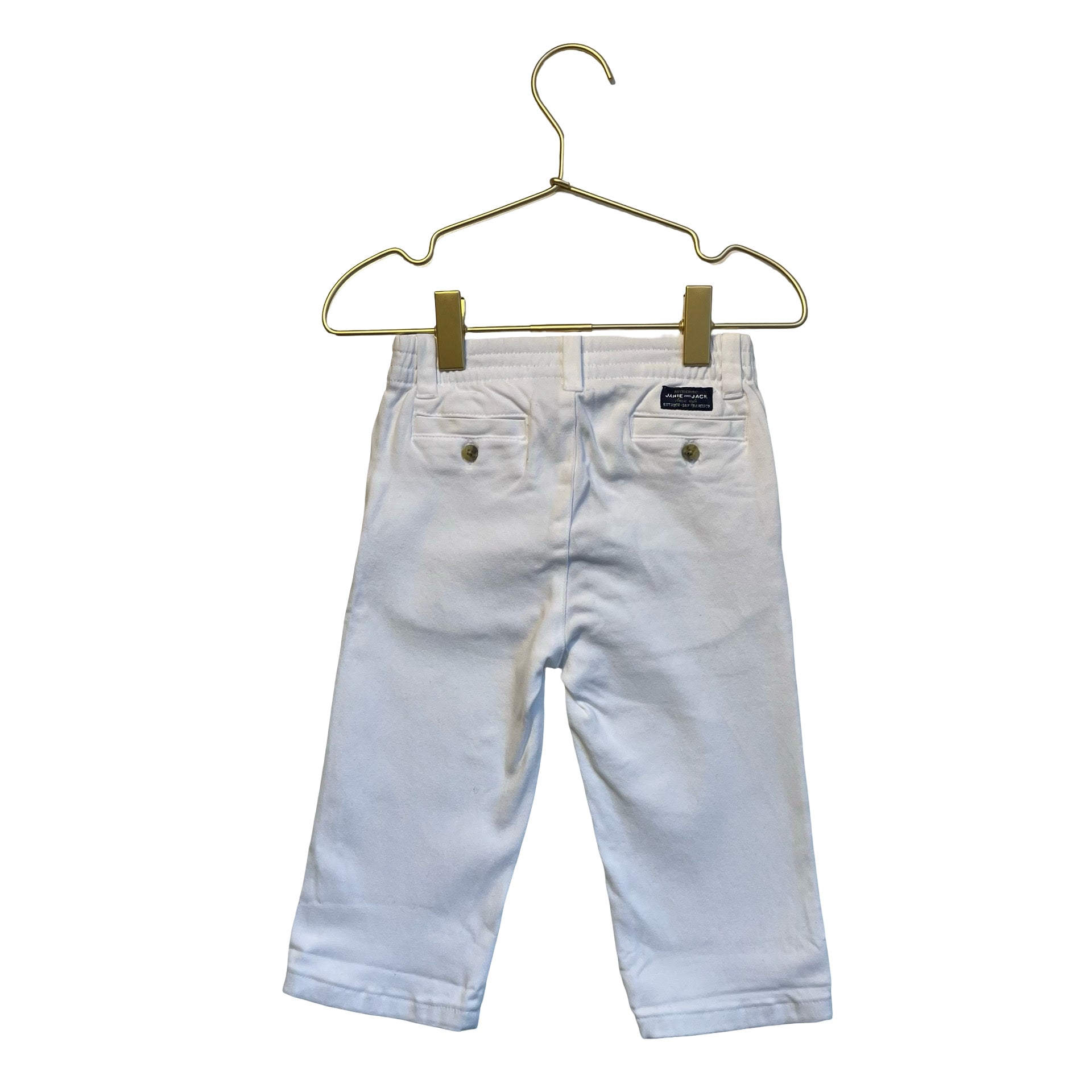 Janie and Jack White Chino Pants - Size 12-18 Mo