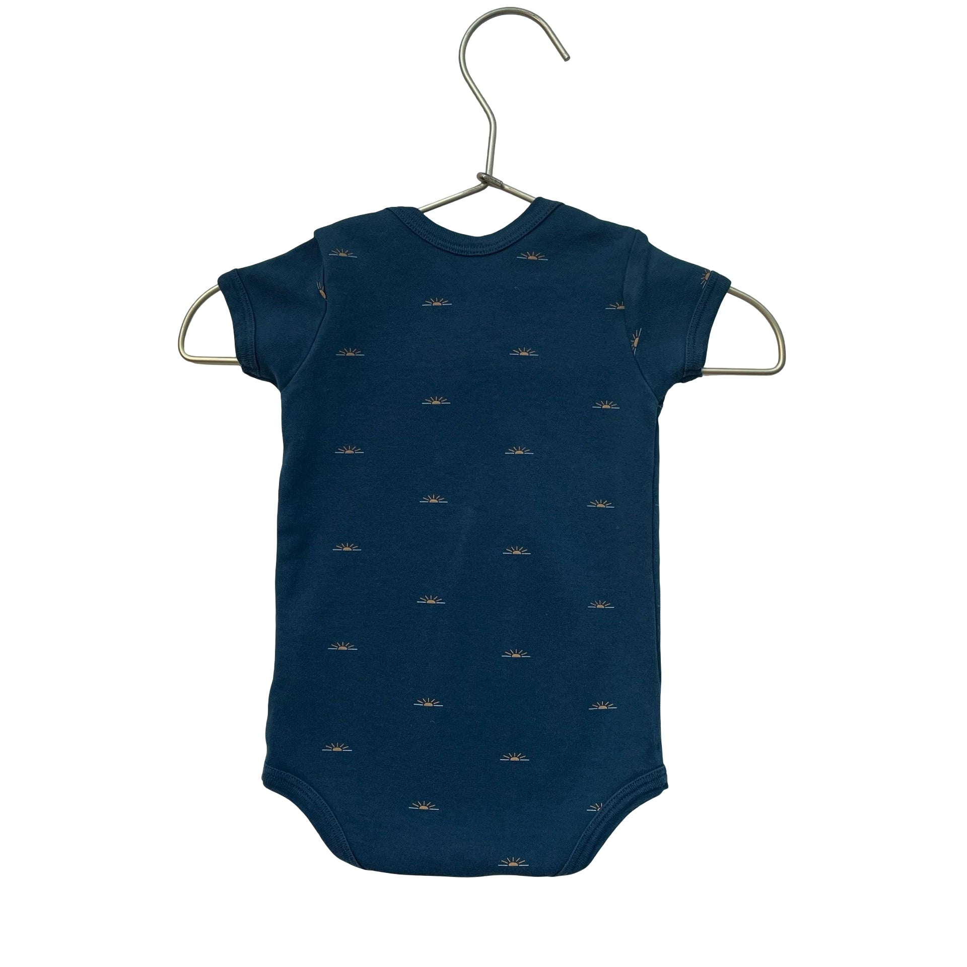 Faherty x Roller Rabbit  Navy Sunshine Onesie - Size 0-3 Months