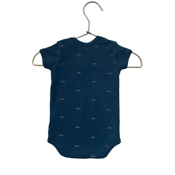 Faherty x Roller Rabbit  Navy Sunshine Onesie - Size 0-3 Months