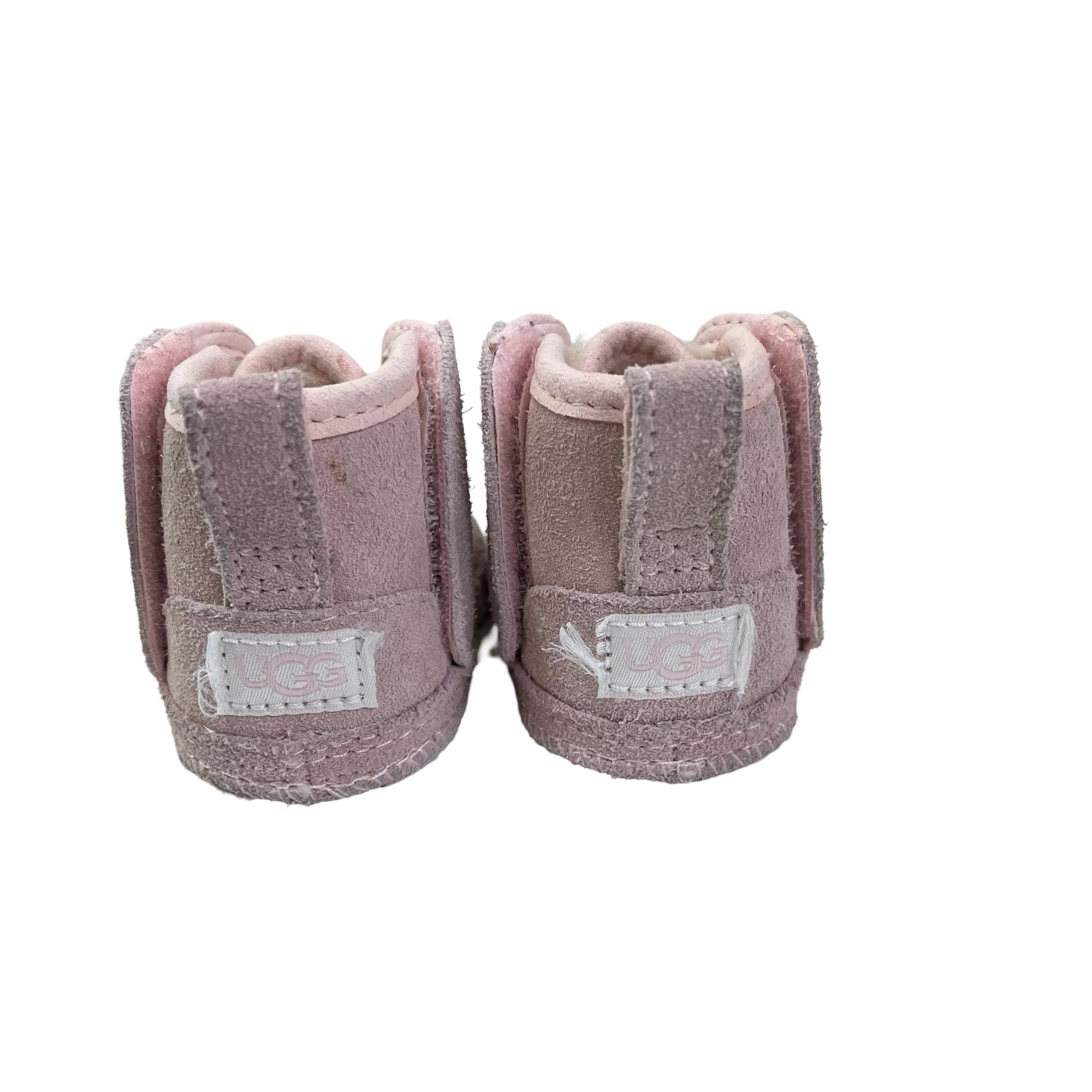 UGG Pink Suede Booties - Size 0-1