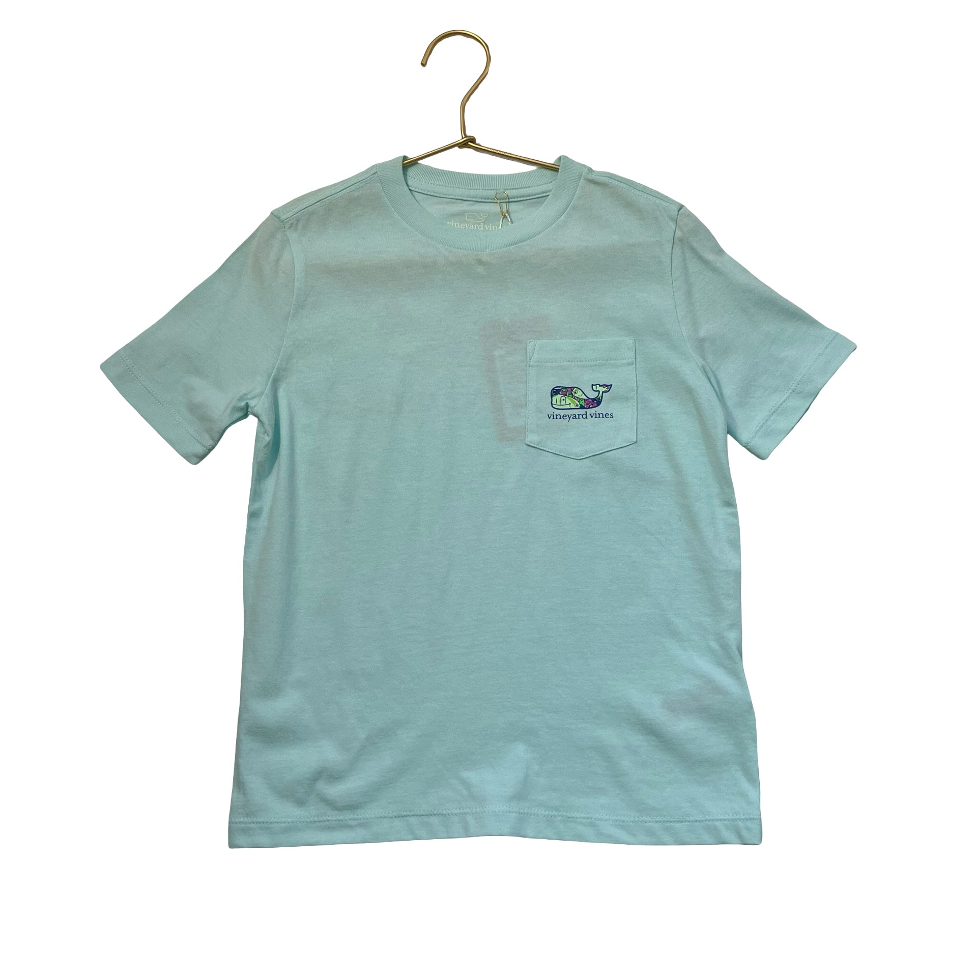 Vineyard Vines Mint Green Fish Whale Graphic T-Shirt - Size 6