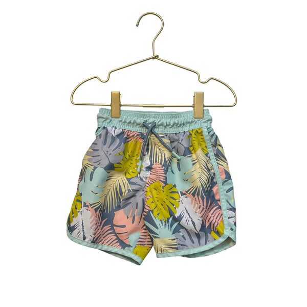 Cat & Jack Tropical Leaf Print Swim Shorts - Size 3T