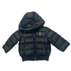 Ralph Lauren Tartan Plaid Polo Bear Hooded Puffer Jacket - Size 9 Mo