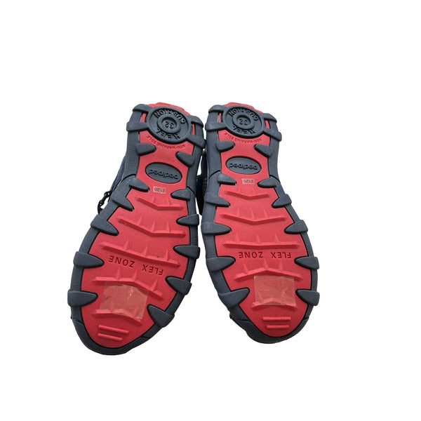 Pediped Canyon Navy & Red Closed-Toe Sandals New with Tags in Box - 1Y Big Kid