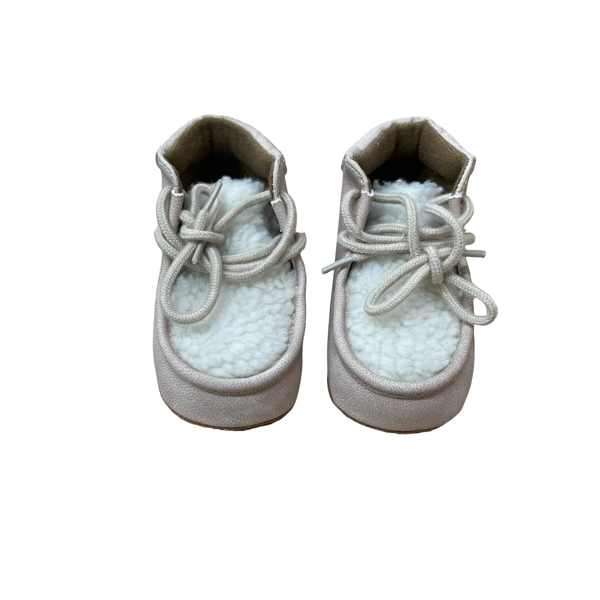 Old Navy Faux Suede & Sherpa Soft-Sole Booties - Size 6-12 Mo