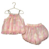 Lola & The Boys Pink & Yellow Chiffon Shorts & Top Set - Size 8