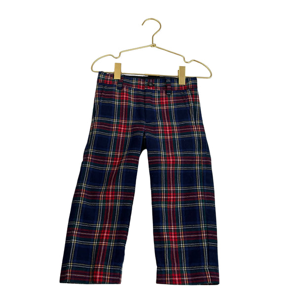 Janie and Jack Lined Tartan Plaid 100% Wool Pants - Size 2T