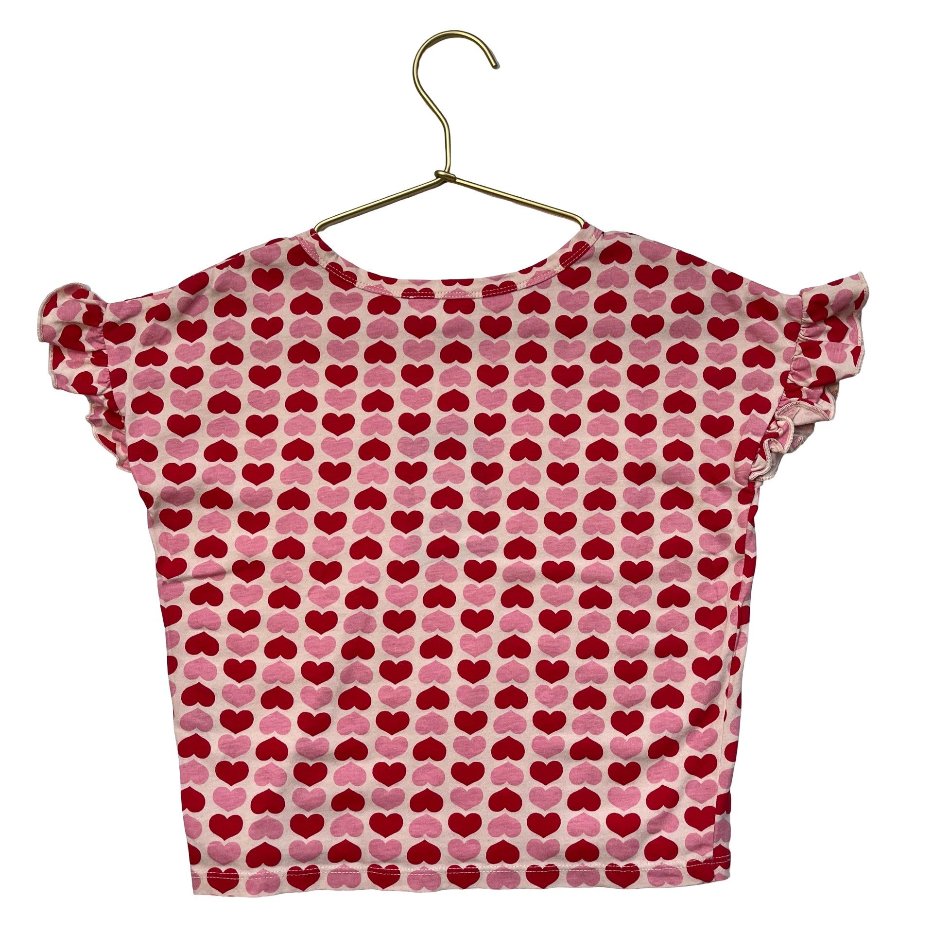 Louis Louise Pink & Red Heart Shirt - Size 6
