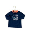 Carter's Navy 'Sea Ya Later' Anchor Long Sleeve Rash Guard - Size 12 Months