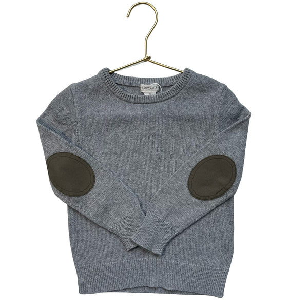 Crewcuts Gray Elbow Patch Sweater - Size 3