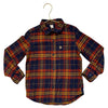 Baby Gap Navy, Orange, Yellow Plaid Flannel Button Down Shirt - Size 5