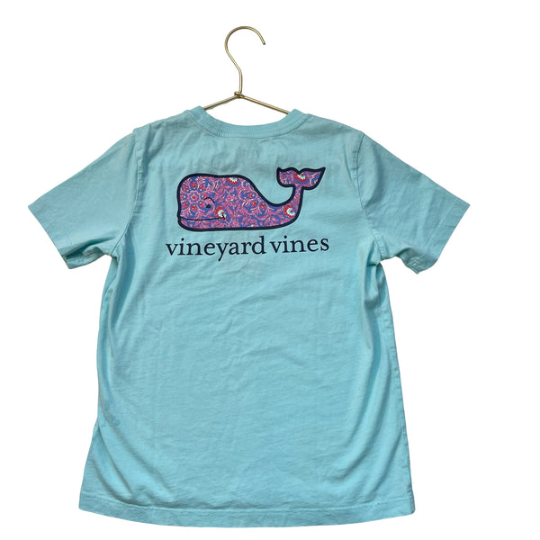 Vineyard Vines Light Blue Whale T-Shirt - Size 7