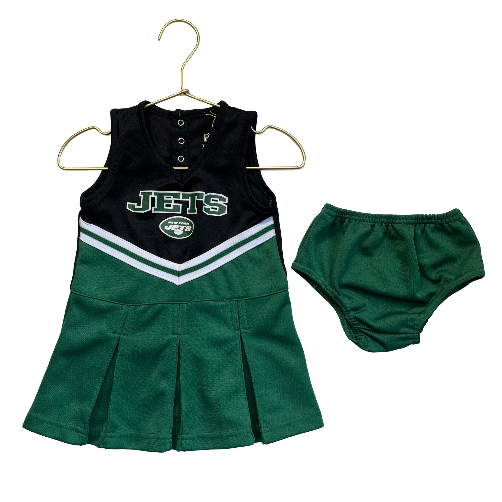 NFL New York Jets Cheerleader-Style Dress & Bloomers - Size 2T