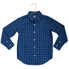 Janie and Jack Blue Plaid Button Down Shirt - Size 5