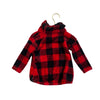 Old Navy Red & Black Check Fleece Funnel-Neck Shirt - Size 18-24 Mo