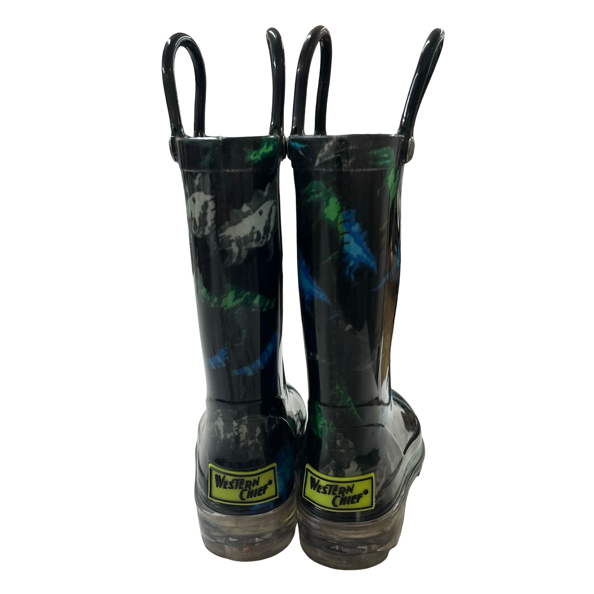 Western Chief Dino Print Light-Up Rain Boots - Size 6