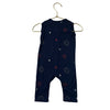 Kyte Navy Fireworks Print One-Piece Romper - Size 6-12 Mo