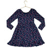 Crewcuts Navy Heart Print Dress - Size 6