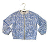 Monoprix Blue & Ivory Floral Quilted Lightweight Jacket - Size 6