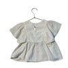 Zara Ivory Gauze & Eyelet Top - Size 5
