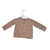 Quincy Mae Pale Peach Dot Cotton Sweater - Size 12-18 Mo