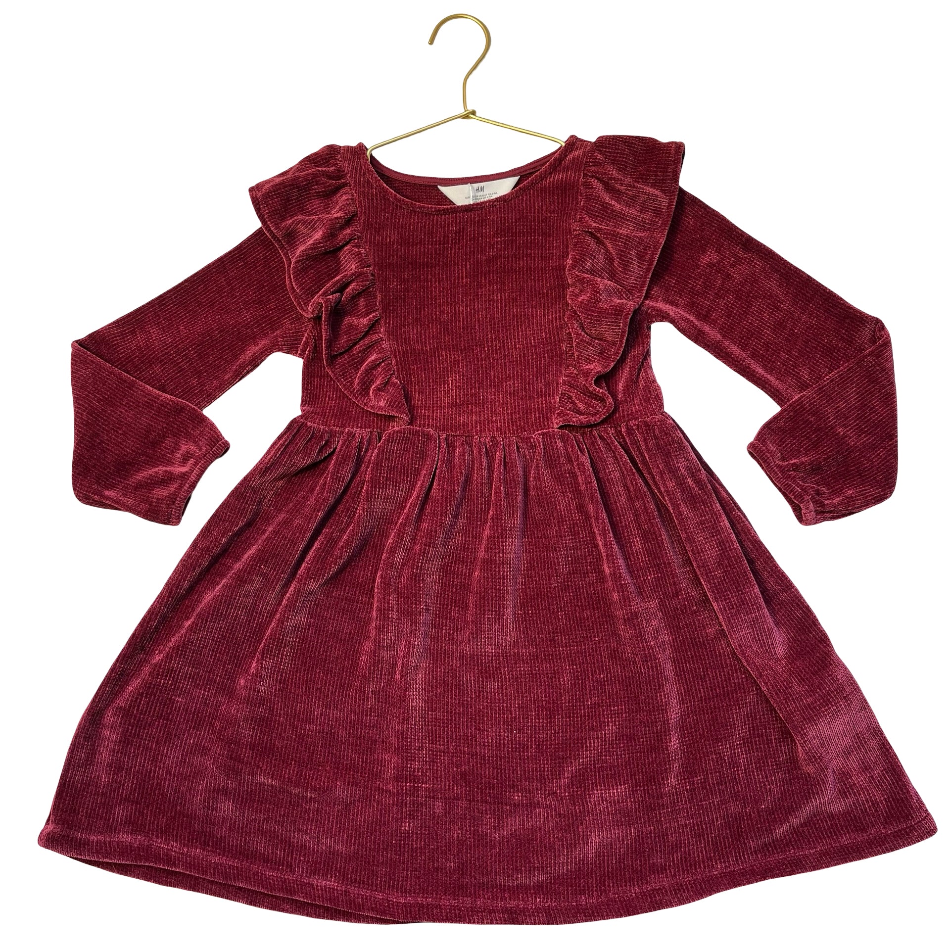 H&M Burgundy Chenille Sweater Dress - Size 6x-7
