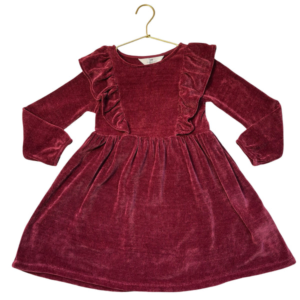 H&M Burgundy Chenille Sweater Dress - Size 6x-7