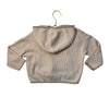 Zara Blush Waffle Hooded Pullover Shirt - Size 3-4