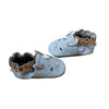 Robeez Gray & Copper Leather Bunny Soft Sole Shoes New in Box - Size 0-6 Mo
