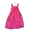 Mini Boden Pink Tropical Bird Applique Dress - Size 7-8Y