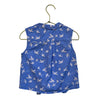 JoJo Maman Bebe Blue Bird Print Tie-Front Blouse - Size 4-5Y
