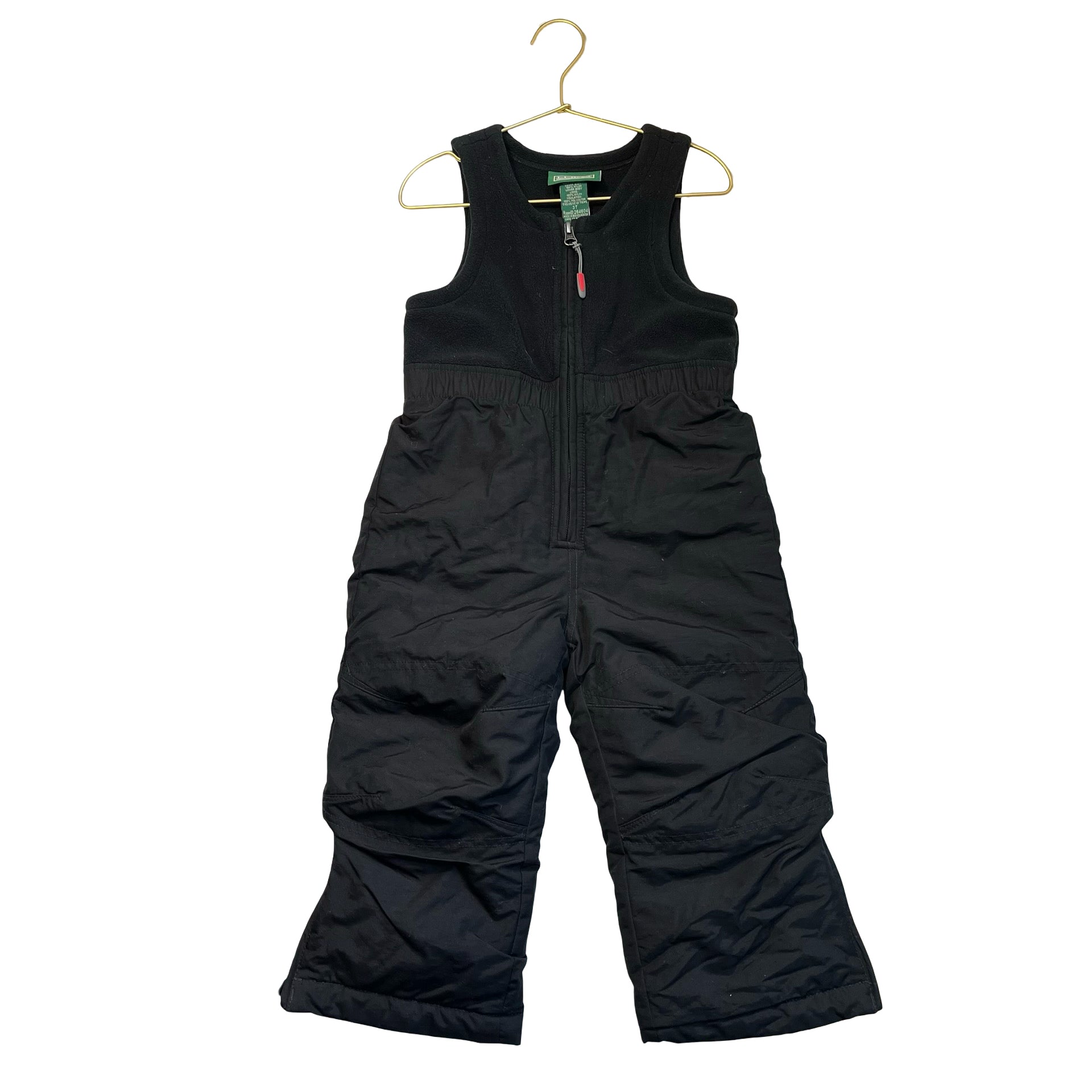 L.L.Bean Black Snow Bib - Size 3T