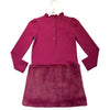 Janie and Jack Plum Faux Fur Dress - Size 8