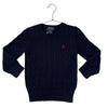 Polo Ralph Lauren Navy Cable-Knit Cotton Sweater - Size 5