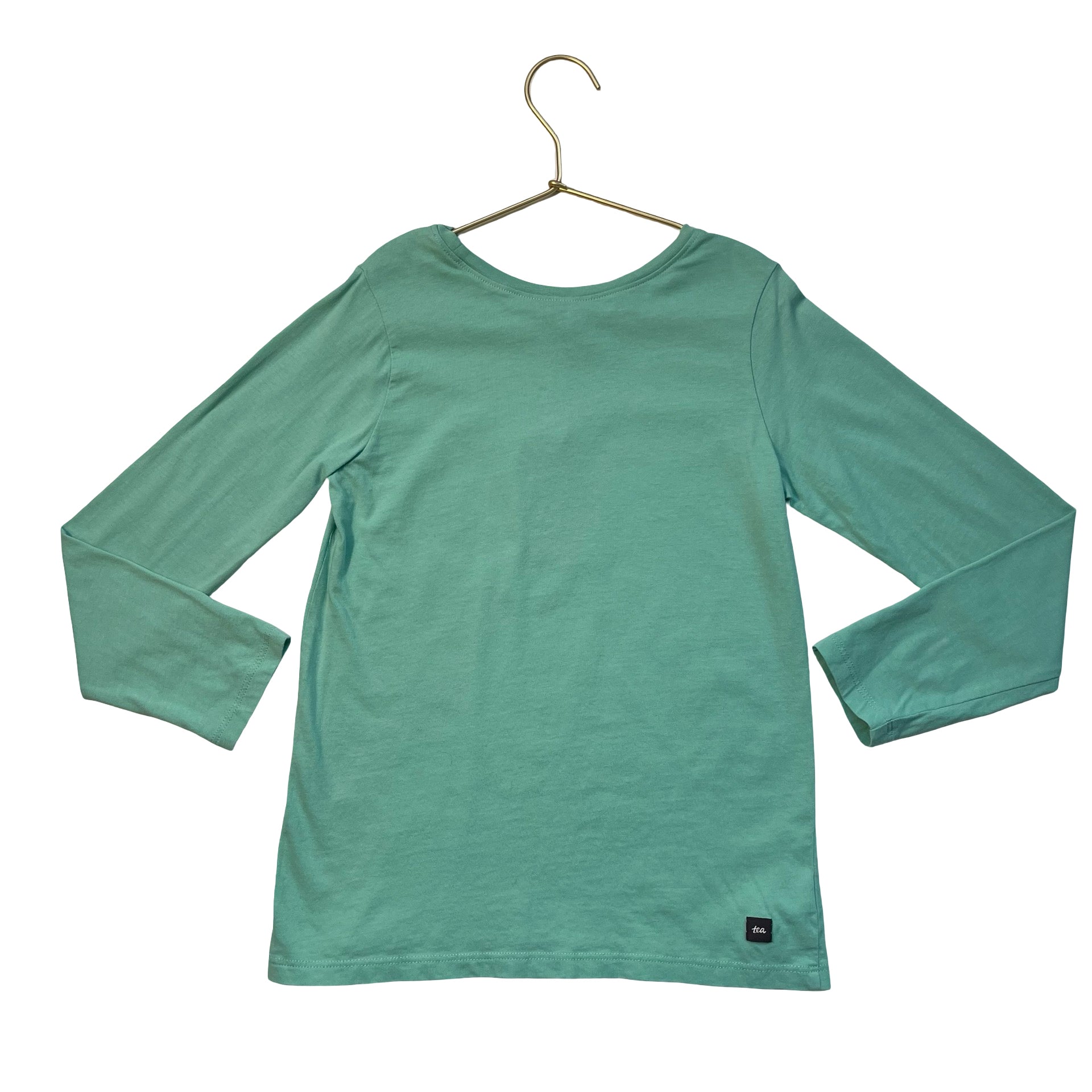 Tea Collection Teal Turtle & Fish Graphic Shirt - Size 8