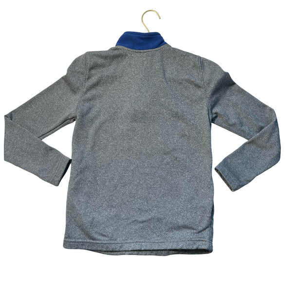 NFL NY Giants Blue Fleece & Gray Quarter-Zip Pullover - Size S 8