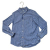 Crewcuts Blue & White Check Button Down Shirt - Size 8