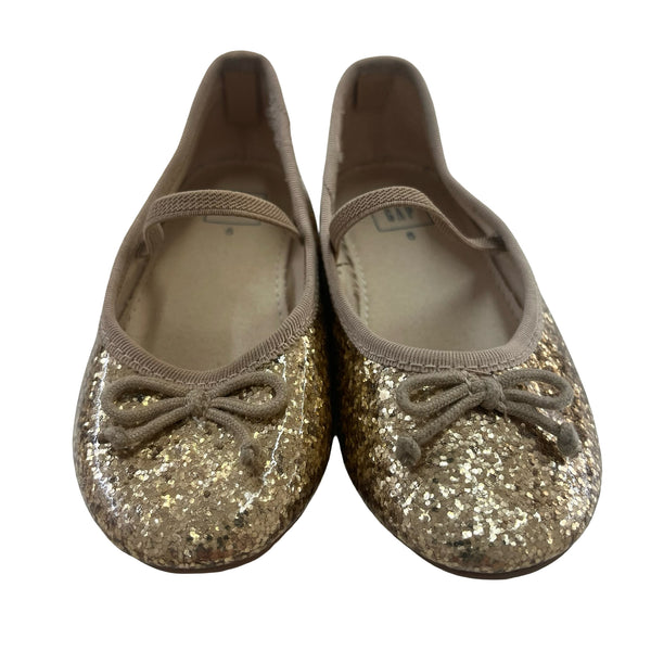 Baby Gap Gold Glitter Shoes - Size 8