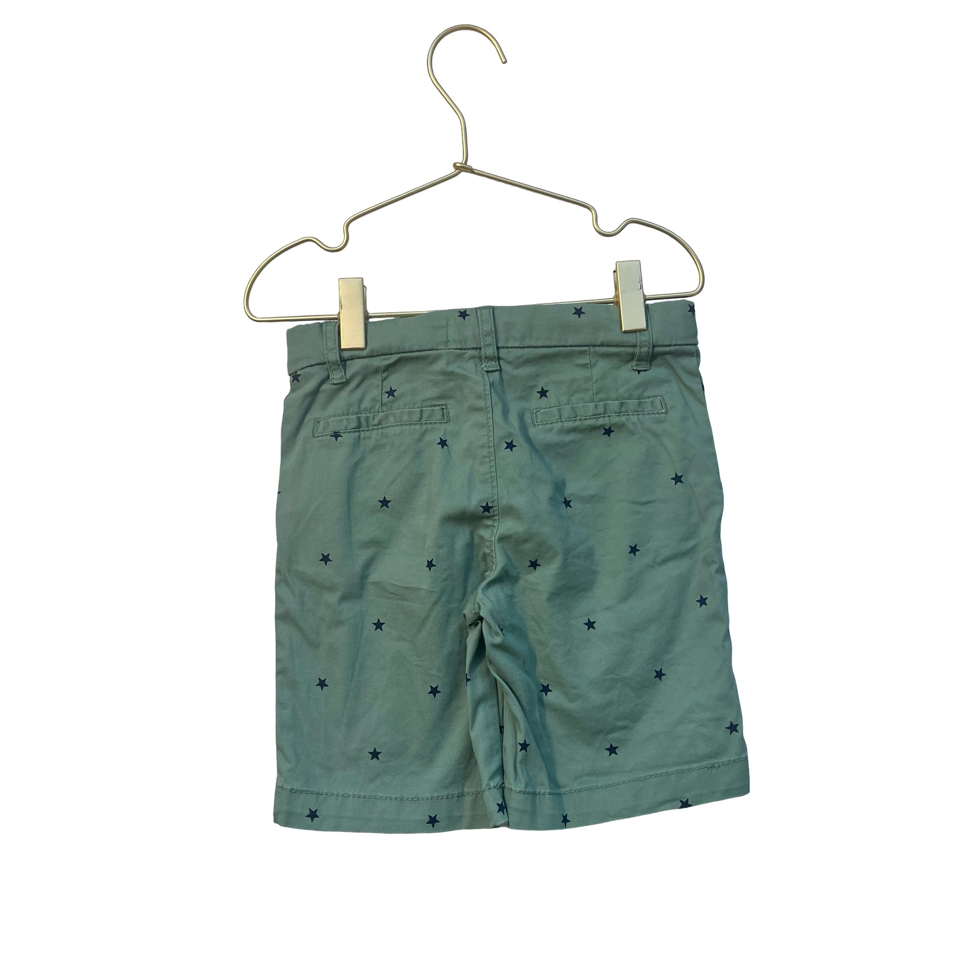 OshKosh Green & Navy Star Shorts - Size 6